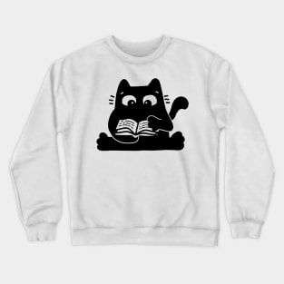 Reading cat Crewneck Sweatshirt